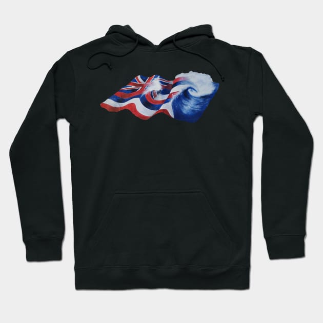 Hawaiian flag surfing design t-shirt Hoodie by Coreoceanart